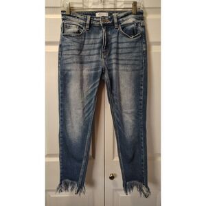 KanCan Women's Distressed High-Rise Ankle Skinny Jeans Size 26